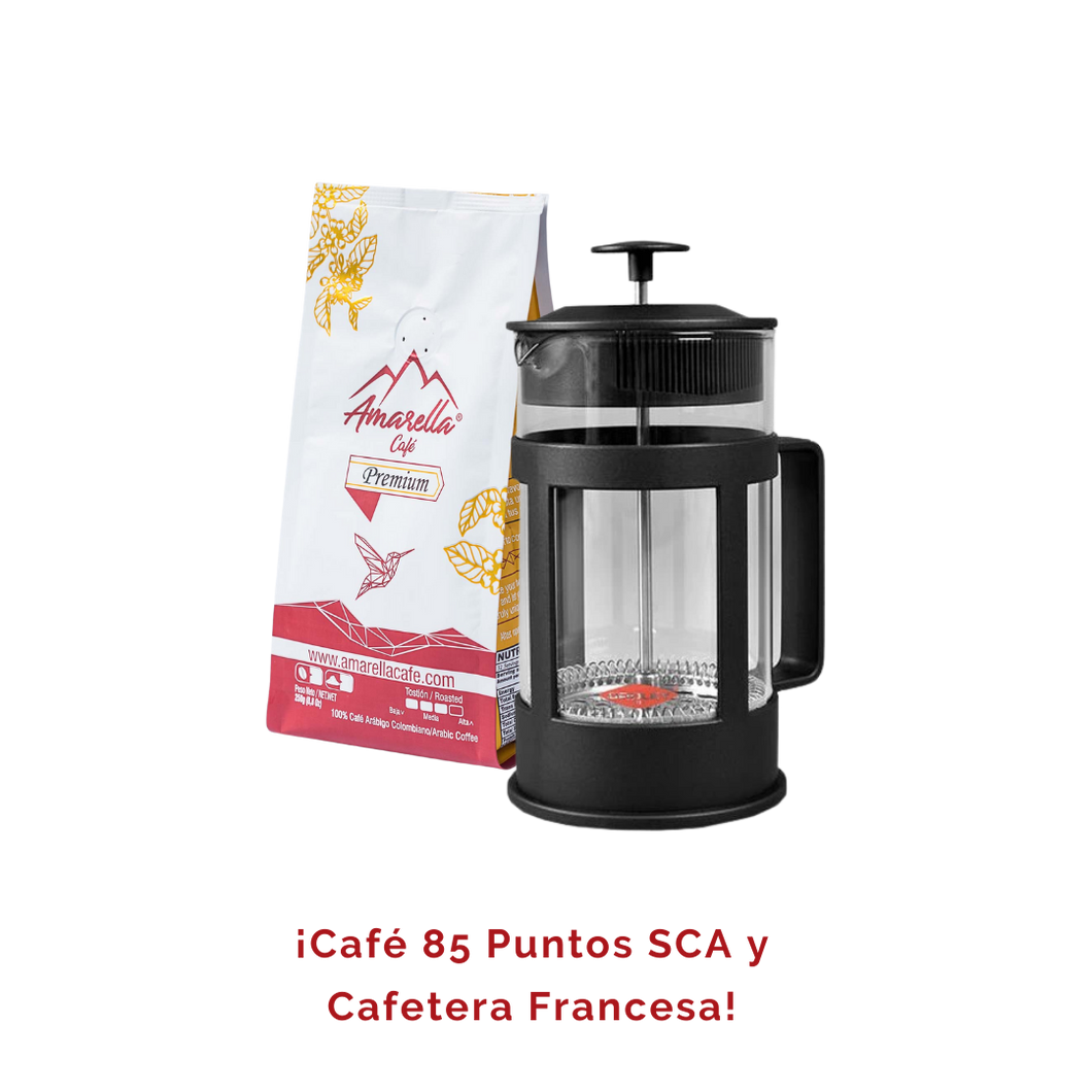 Pack Café Edición Premium y Cafetera Francesa