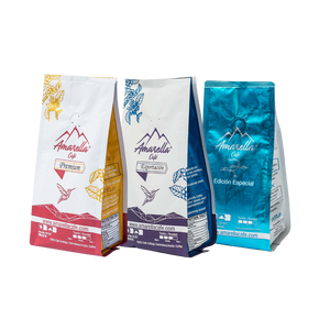 Promo 3 cafés (Especial - Exportación - Premium) y Cafetera New Vitro 6 tazas